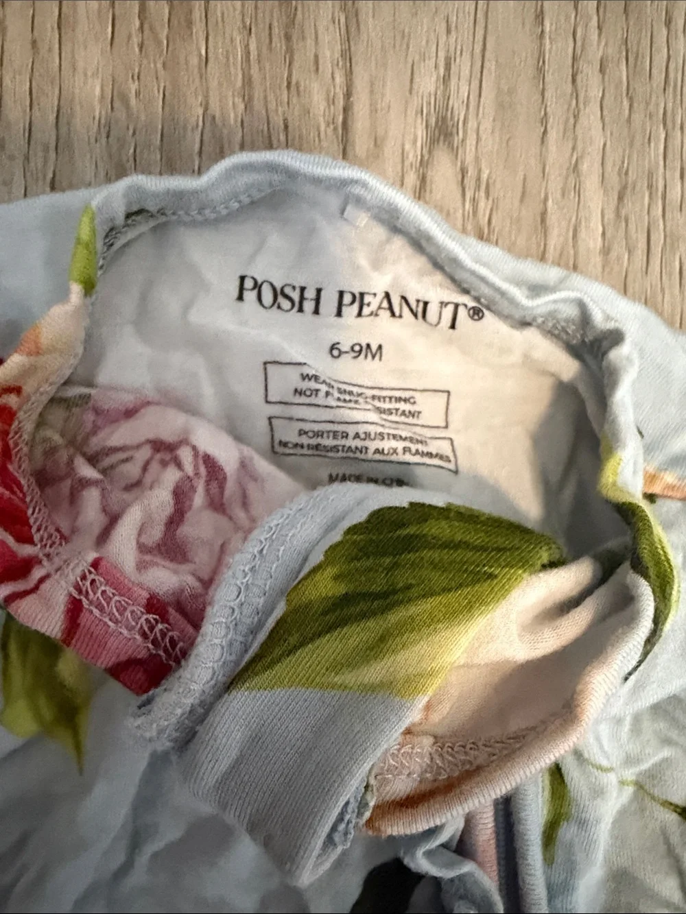 Posh Peanut 6-9M (4 footed pajamas)